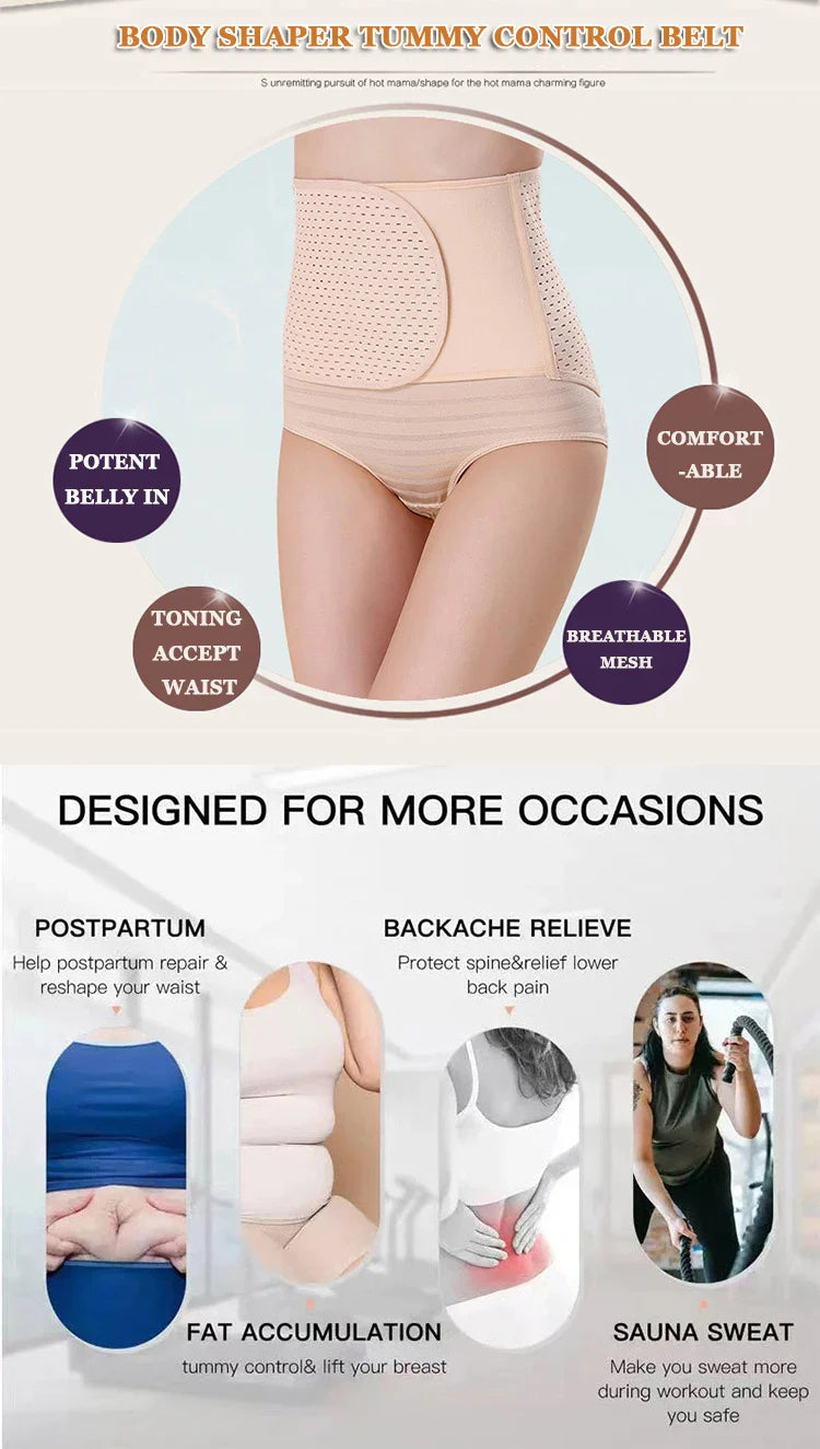 Softy Wear Tummy Wrap Reducing Belly Tummy Postpartum Slimming Belt