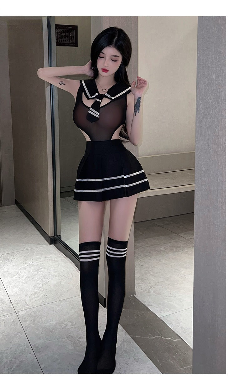 Softy Wear Sailor Cosplay Costume Set sexy hot net shirt with scurt price in pakistan