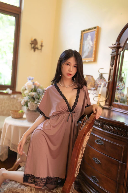 TNW Sussi One Piece Open Neck Silk Lingerie