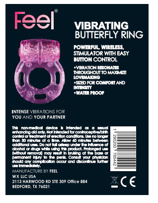 Feel Vibrating Butterfly Ring-USA