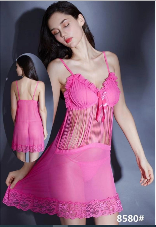 Softy Wear Front Zipper Style Short Lingerie beautiful pink silk short nighty price in pakistan