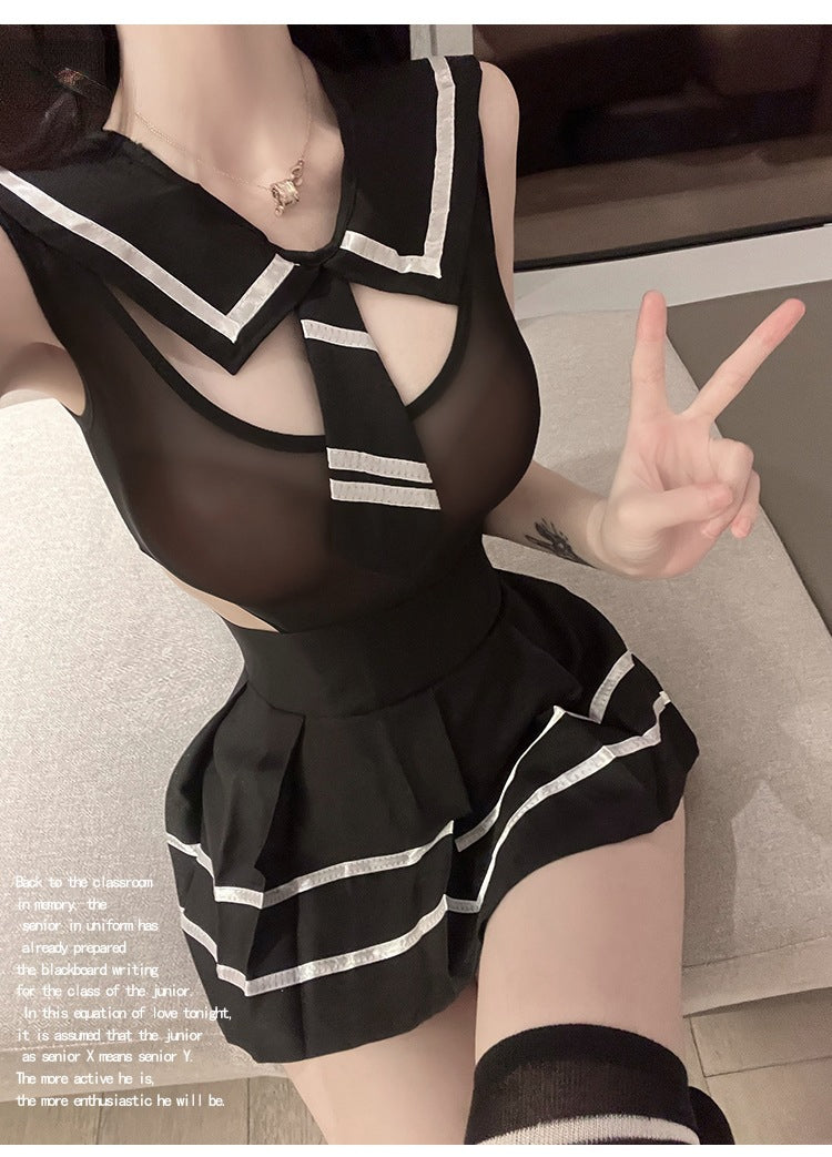 Softy Wear Sailor Cosplay Costume Set sexy hot net shirt with scurt price in pakistan