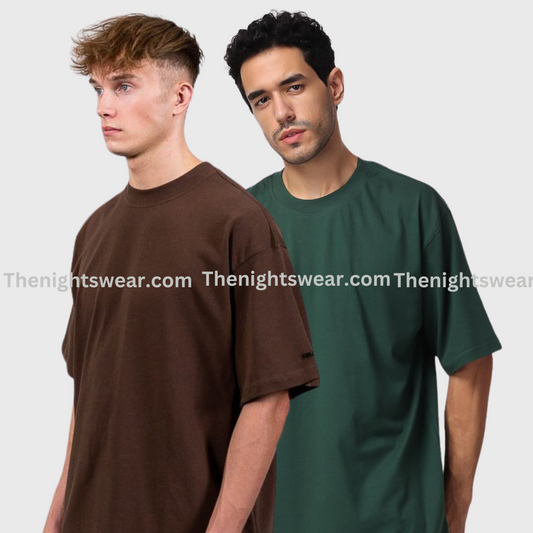 Pack of 2 -Brown & Green