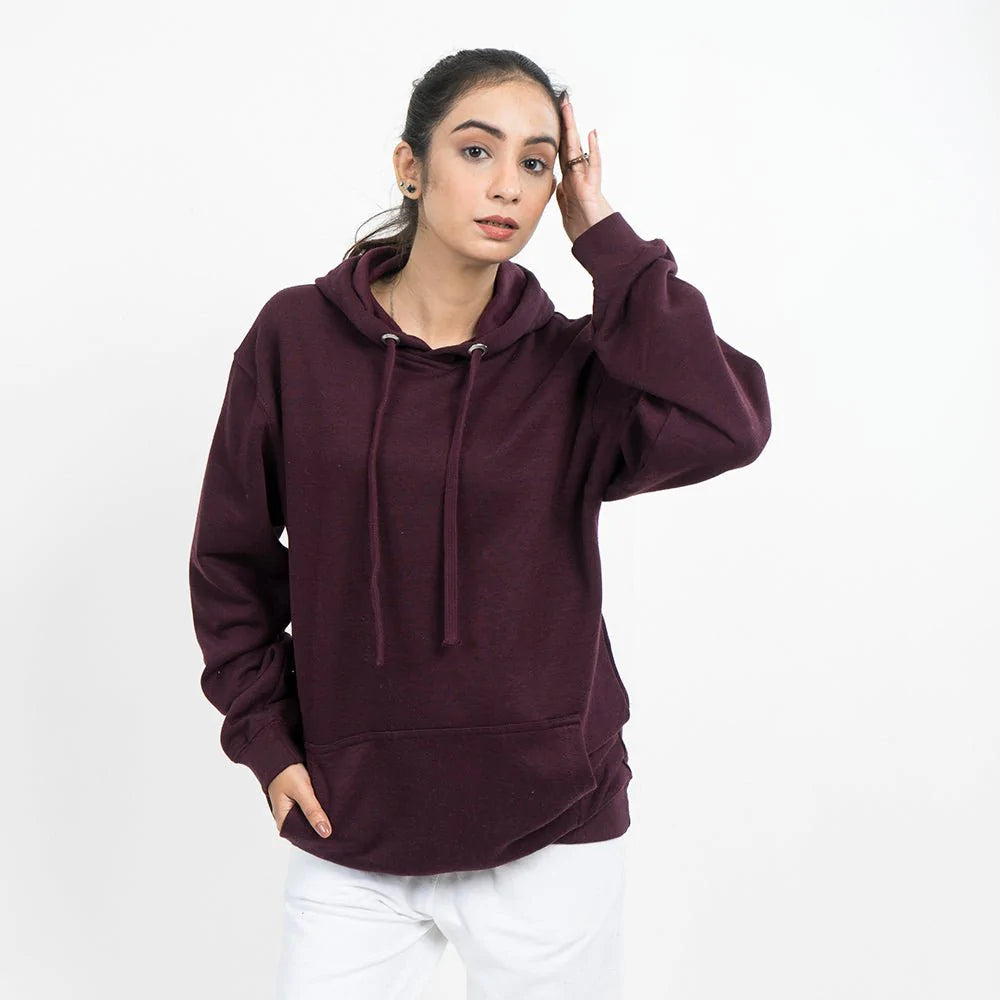 Plain Hoodie - Maroon