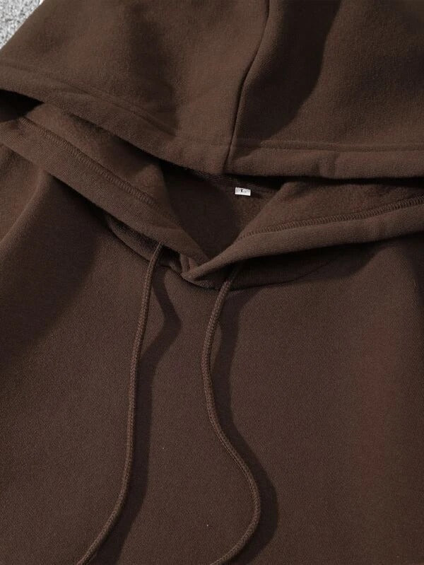 Plain Dark Brown Hoodie