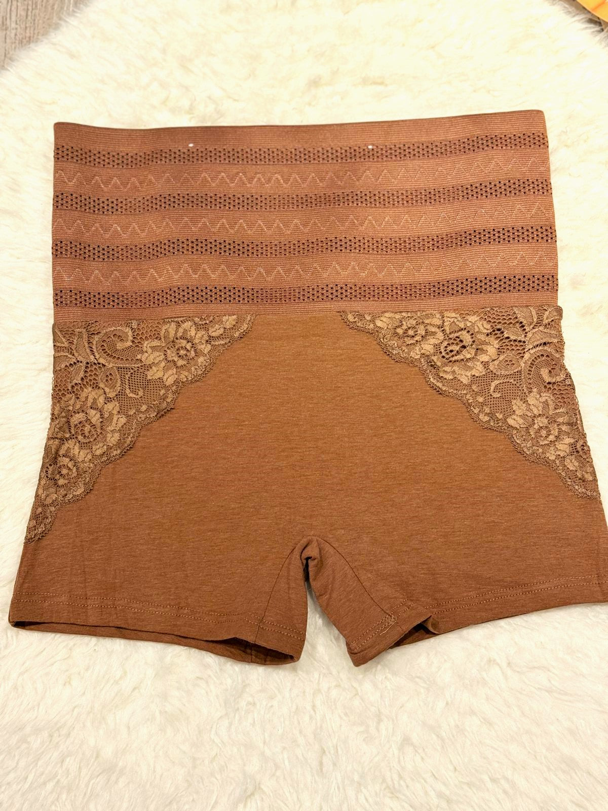 Softy Wear Waist Rib Belt Butt Lifter Tummy Control Boxer Shapewear skin brown color best quality belly control shaper for ladies price in pakistan