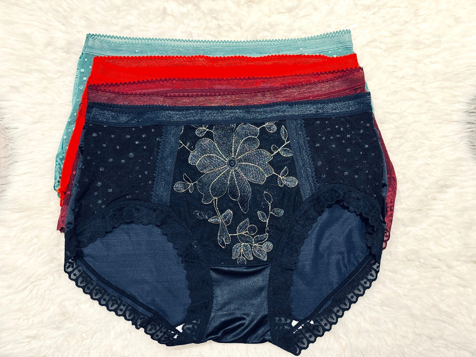 Softy Wear Sun flower Silk Net Panty designed panties for women price in pakistan online