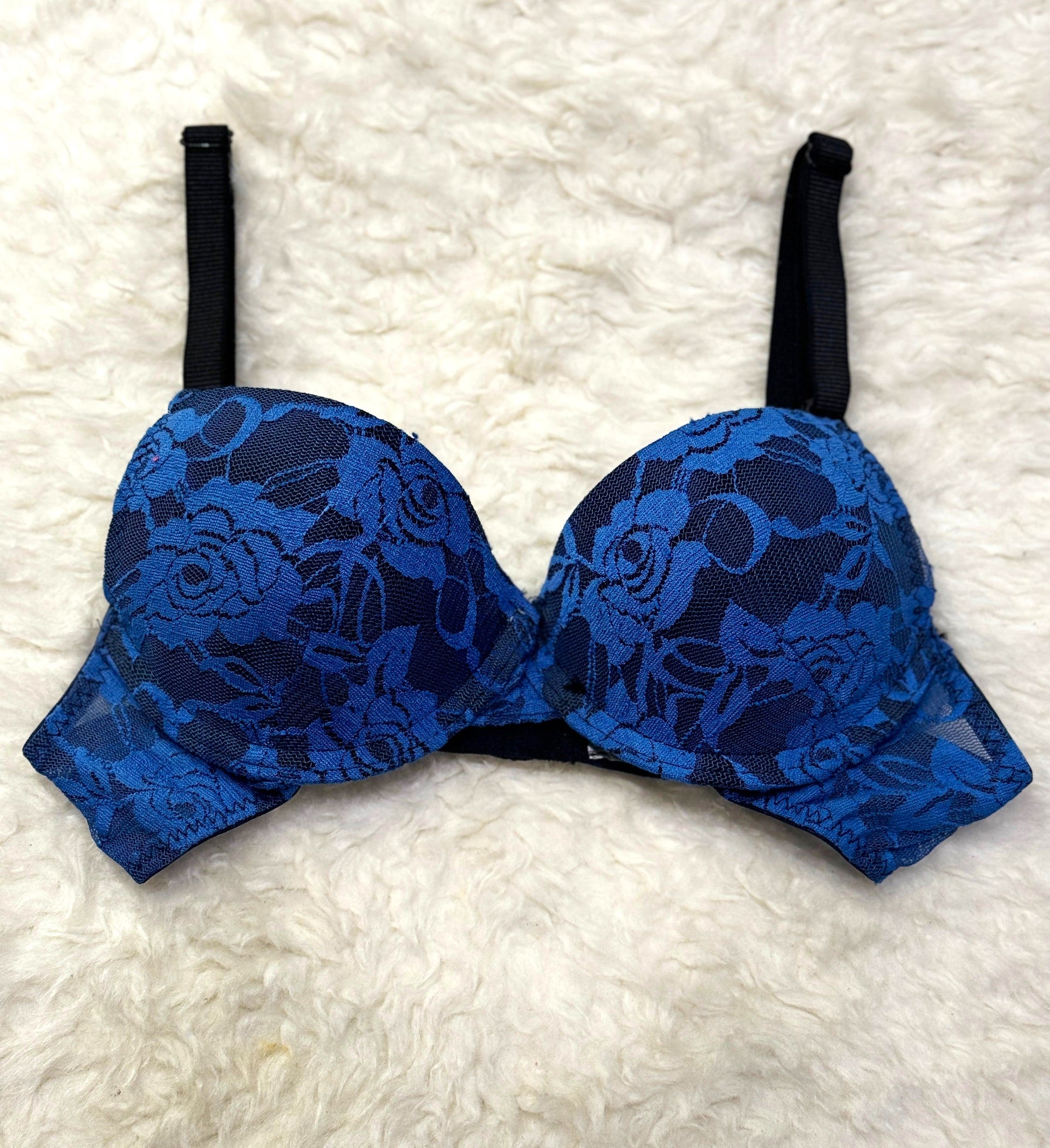 Softy Wear Spark Blue Floral Casual Padded Bra best quality unique design bra price in pakistan