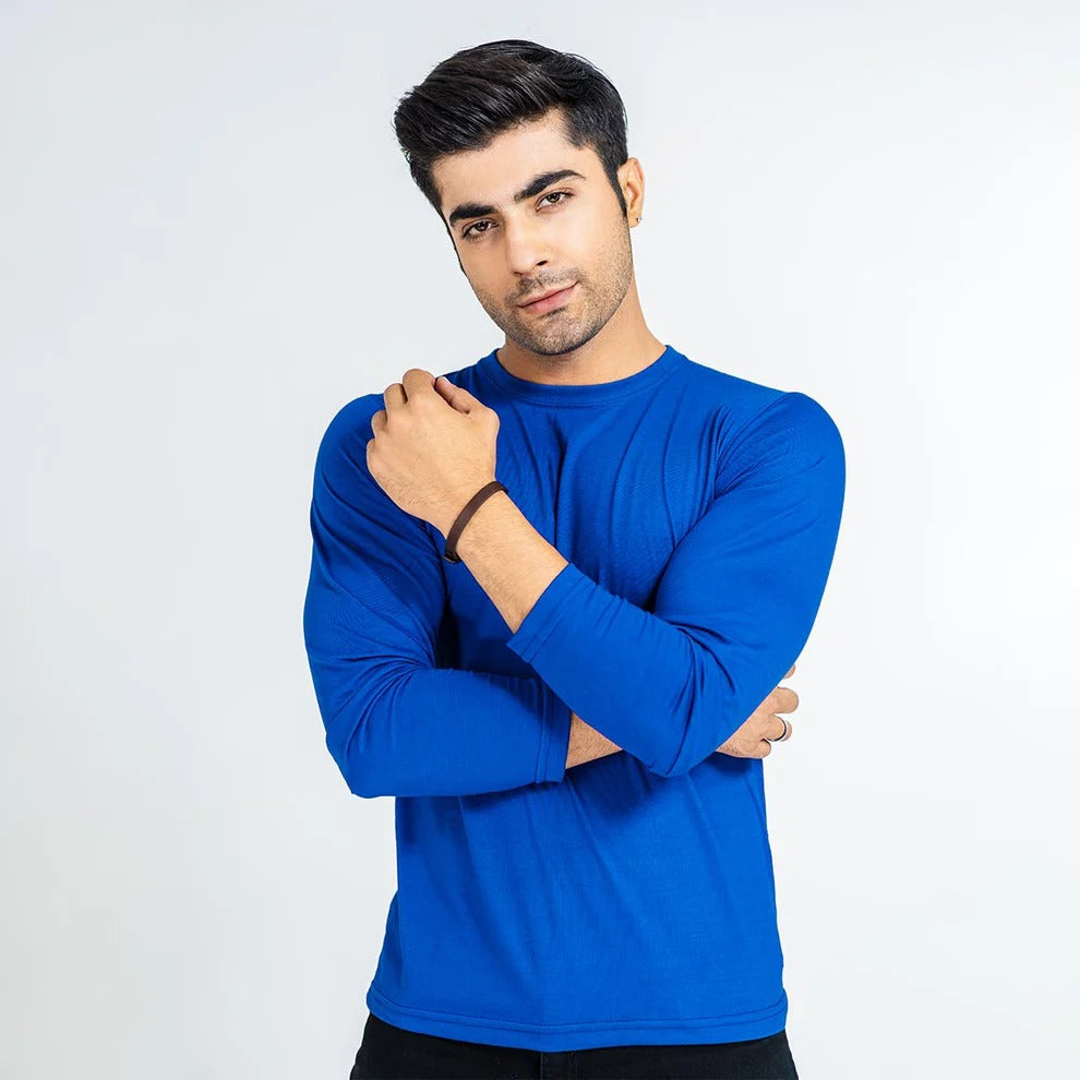 Full Sleeves Tees For Men - BLUE