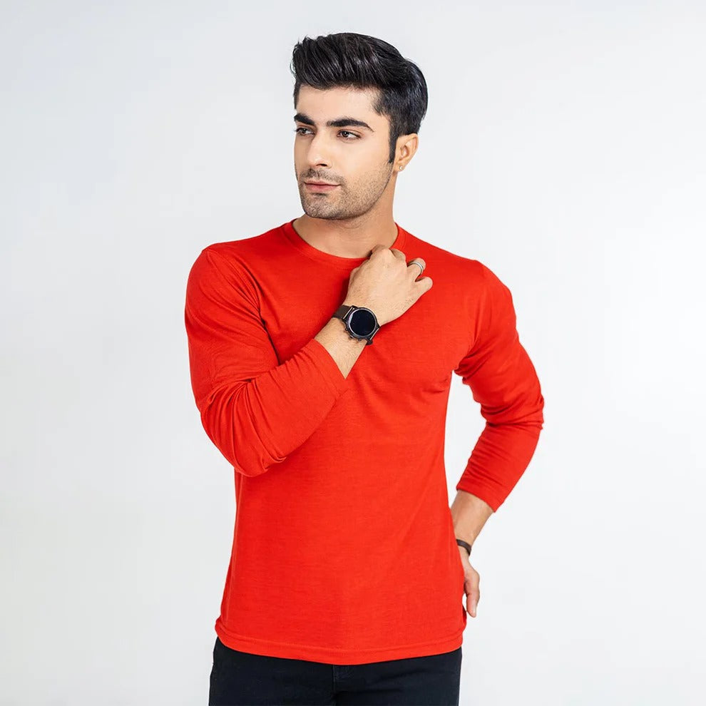 Full Sleeves Tees For Men - RED