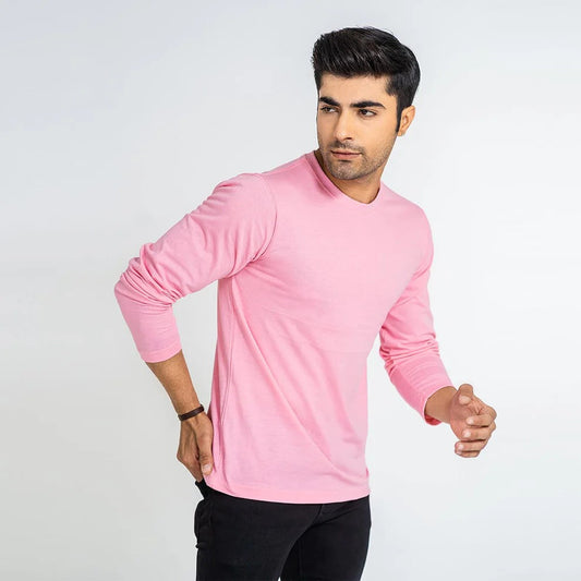 Full Sleeves Tees For Men - PINK