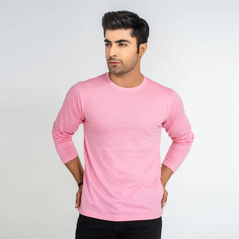 Full Sleeves Tees For Men - PINK