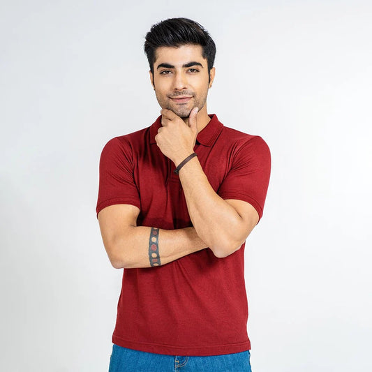 Polo T-Shirt For Men - MAROON