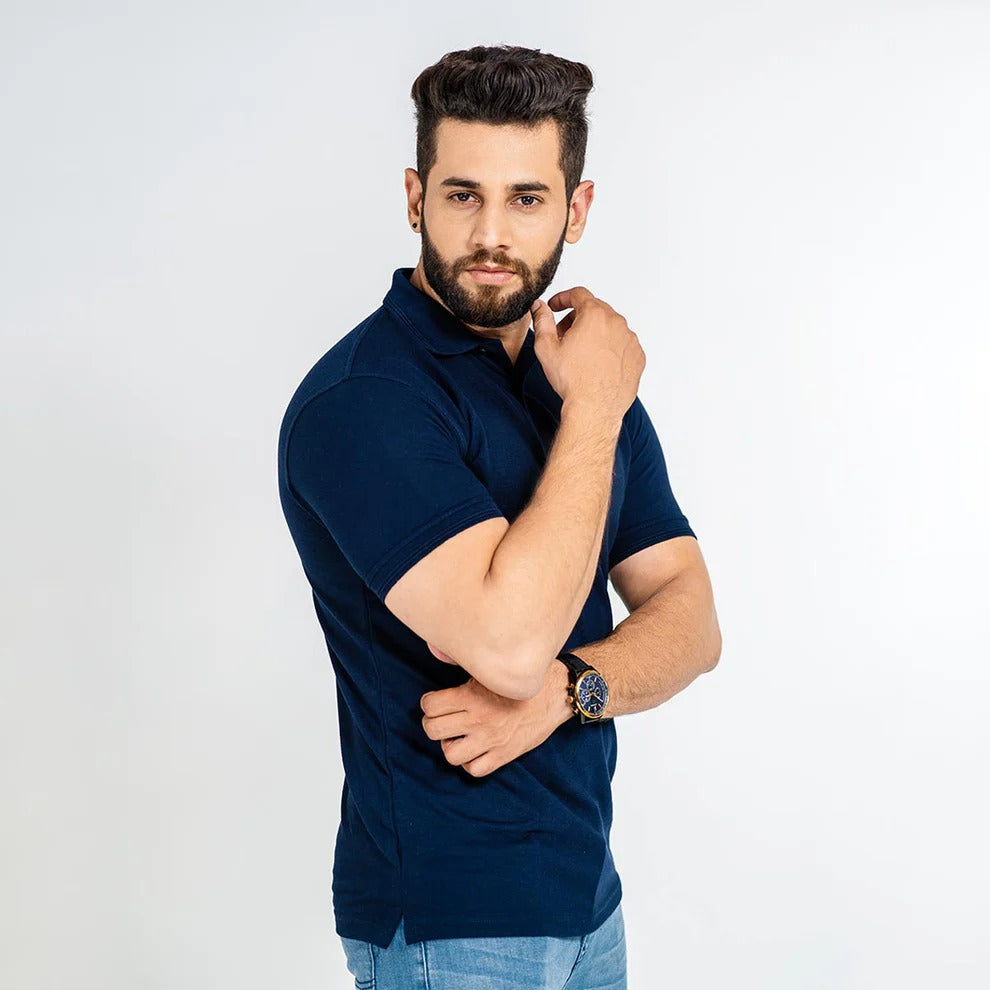 Polo T-Shirt For Men - NAVY BLUE