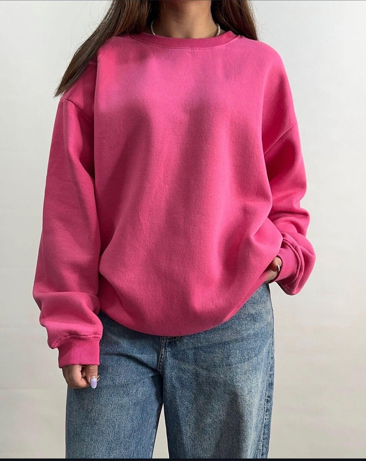 Women's Sweatshirts - hot pink