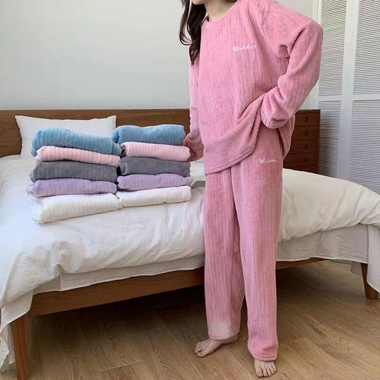 Velvet Cuddle Fleece Pajama Suit - Baby Pink