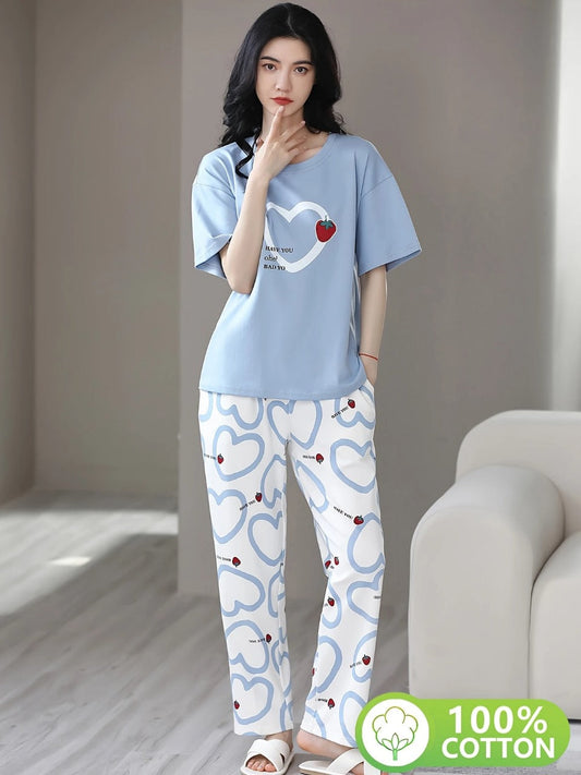 11.11 Sale Soft Cotton PJ Suit - P11