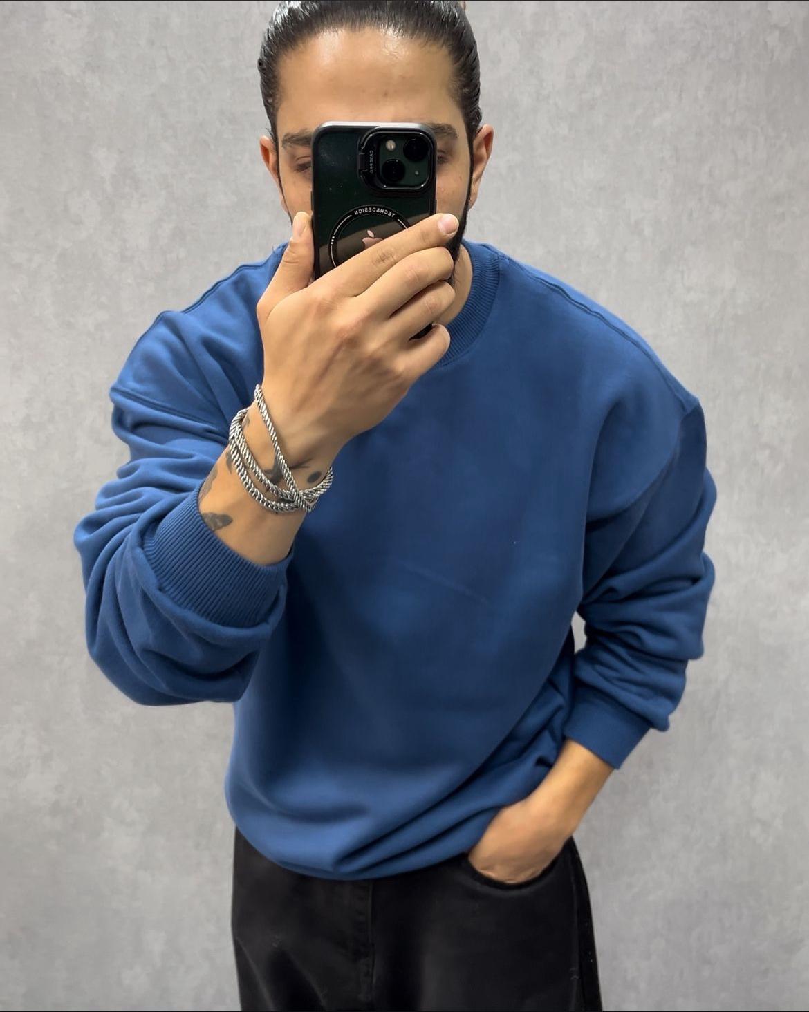 Men's Sweat Shirt - Blue