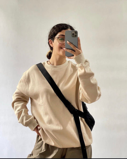 Women's Sweatshirts - Cream