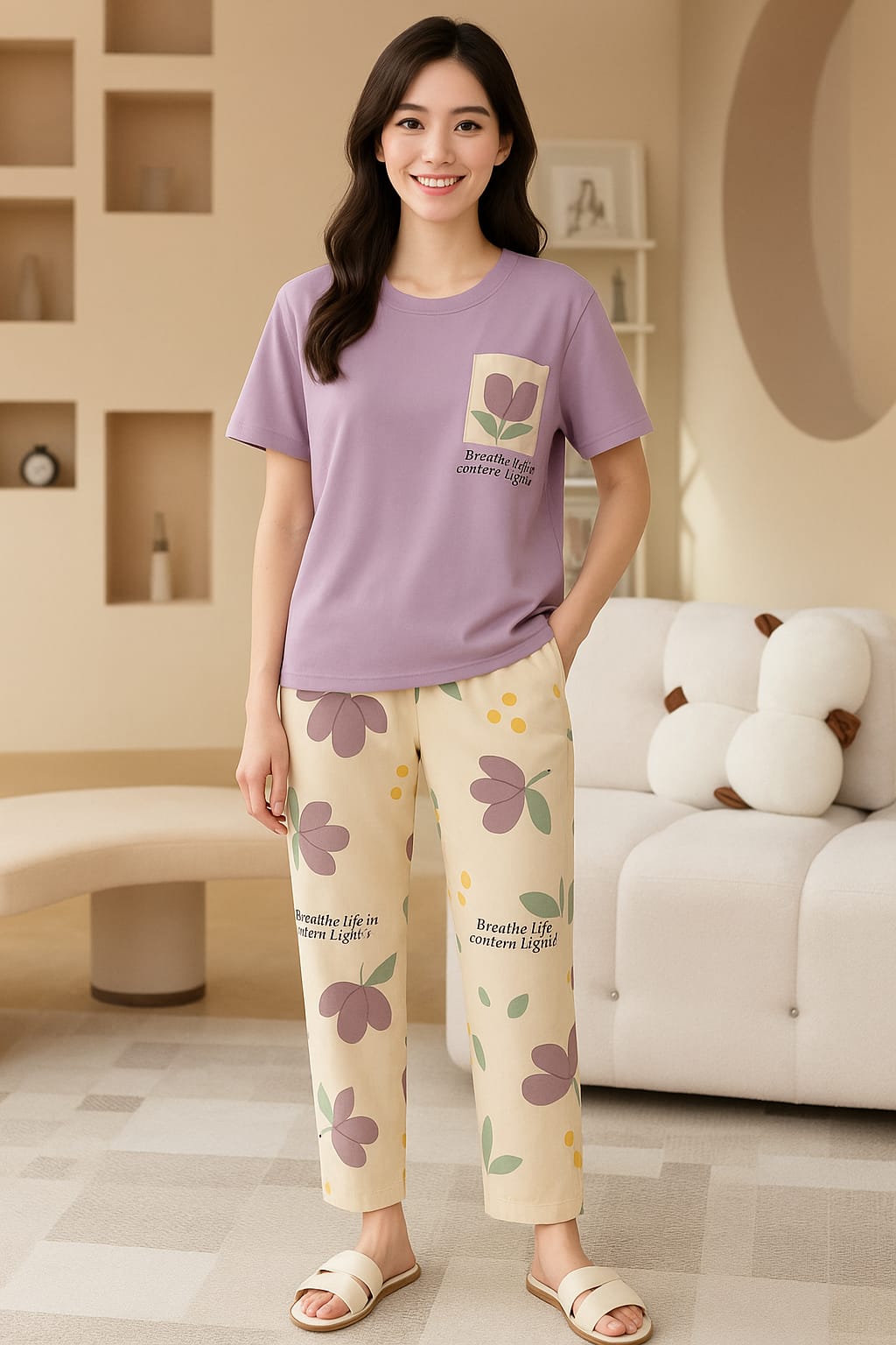 Sale Pocket Purple Flower