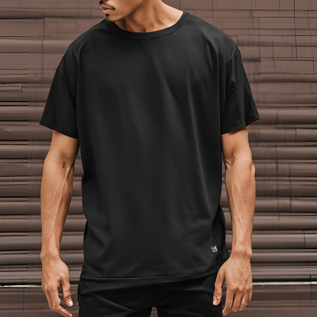 DARK BLACK Drop Shoulder