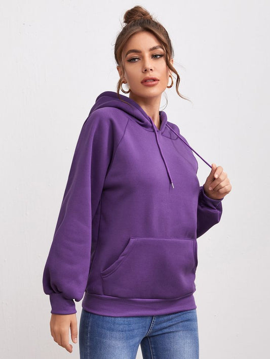 Plain Hoodie - Purple