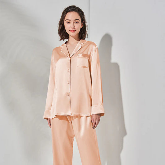 Silk Night Suit - Dusty