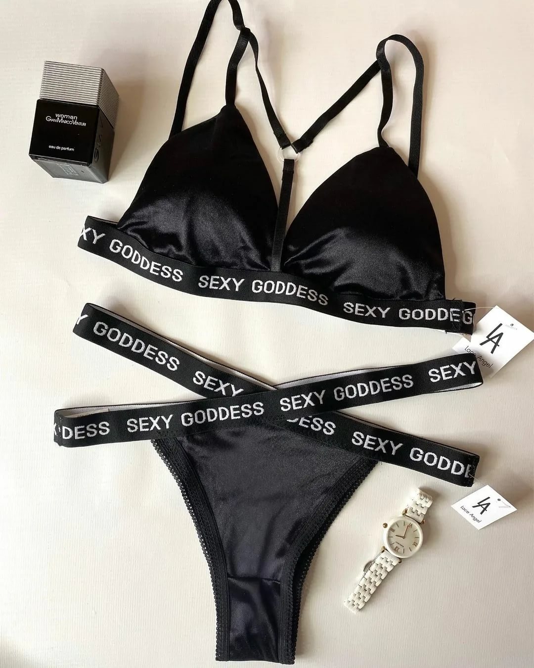 Softy Wear Brief Bralette Bikini Set black color top quality b ra price in pakistan