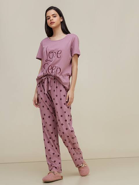 11.11 Sale Love Sleep Printed Night Suit