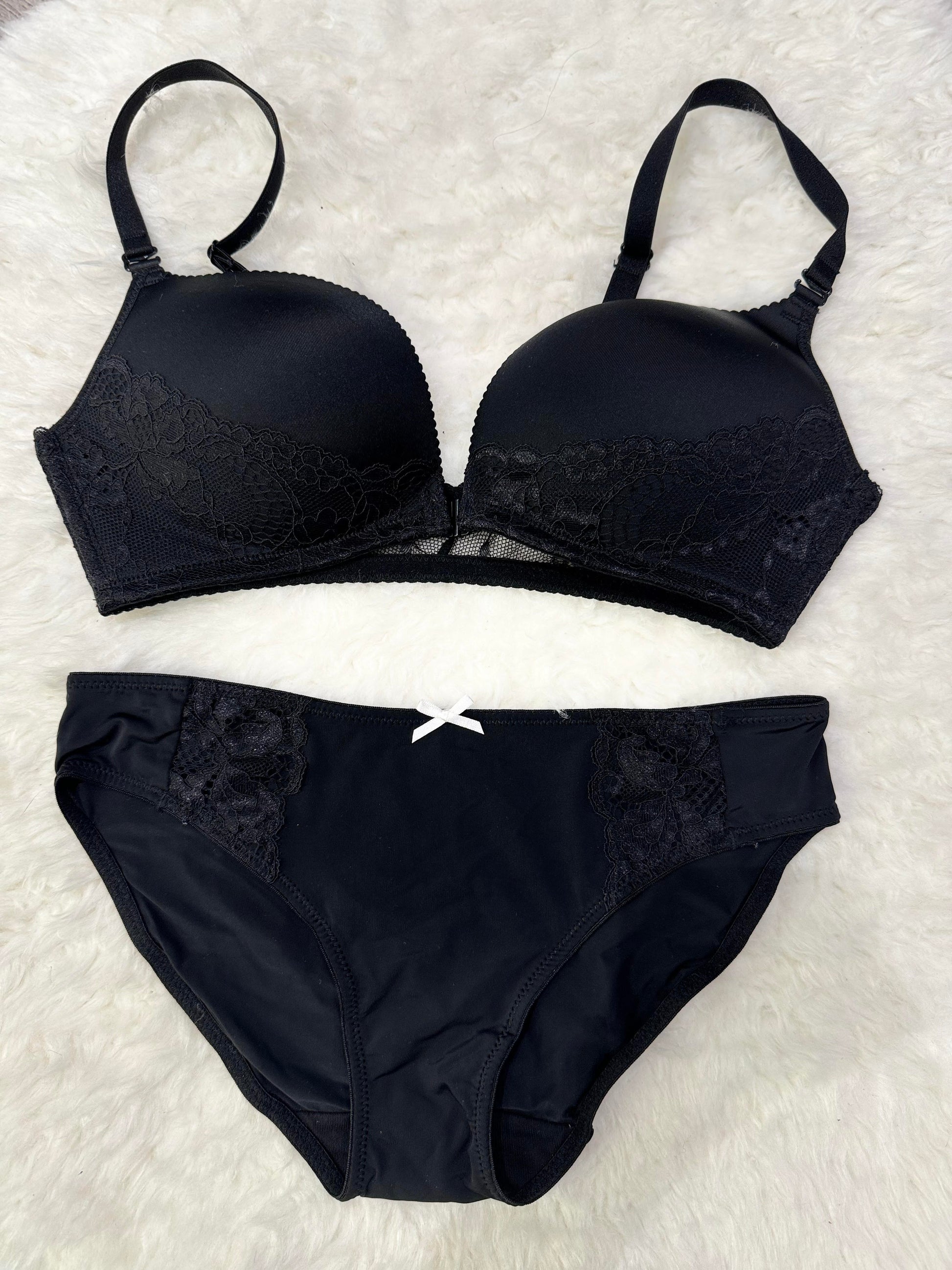 TNW Front Open Padded Bra and Panty Set