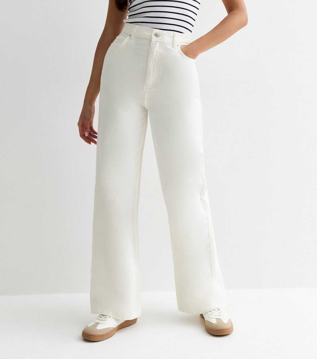 11.11 Sale-PREMIUM Quality Stretch Wide Leg Jeans - White